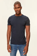 Load image into Gallery viewer, Navy Blue Short Sleeve Cotton T-Shirt - AG Warehouse
