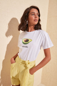 Avocado Printed Semi-Fitted T-Shirt - AG Warehouse