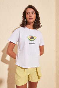 Avocado Printed Semi-Fitted T-Shirt - AG Warehouse