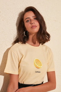 Avocado Printed Semi-Fitted T-Shirt - AG Warehouse