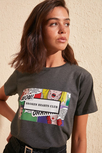 Broken Hearts Club Printed T-Shirt - AG Warehouse