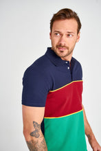 Load image into Gallery viewer, Color Panelled Polo T-shirt - AG Warehouse
