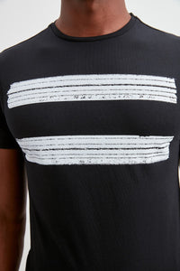 Double Stripe Printed T-Shirt - AG Warehouse