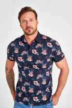 Load image into Gallery viewer, Floral Print Polo T-shirt - AG Warehouse
