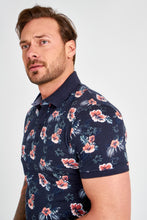 Load image into Gallery viewer, Floral Print Polo T-shirt - AG Warehouse
