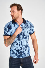 Load image into Gallery viewer, Flower Print Polo T-shirt - AG Warehouse
