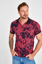 Load image into Gallery viewer, Flower Print Polo T-shirt - AG Warehouse
