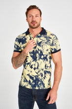 Load image into Gallery viewer, Flower Print Polo T-shirt - AG Warehouse
