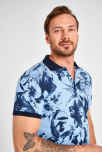 Load image into Gallery viewer, Flower Print Polo T-shirt - AG Warehouse
