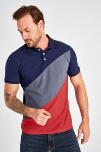 Panelled Polo T-shirt - AG Warehouse