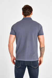 Panelled Polo T-shirt - AG Warehouse