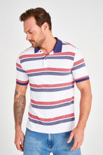 Load image into Gallery viewer, Striped Polo T-shirt - AG Warehouse
