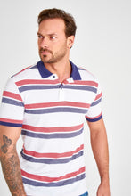 Load image into Gallery viewer, Striped Polo T-shirt - AG Warehouse
