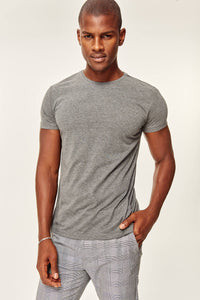 Anthracite Men's Presser - Cotton Neck Short Sleeve T-shirt - AG Warehouse