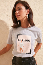 Load image into Gallery viewer, No Parking Printed Semi-fitted T-Shirt - AG Warehouse
