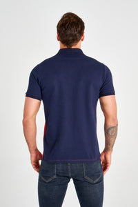 Panelled Polo T-shirt - AG Warehouse