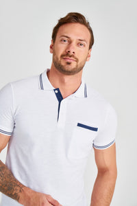 White Polo T-shirt - AG Warehouse